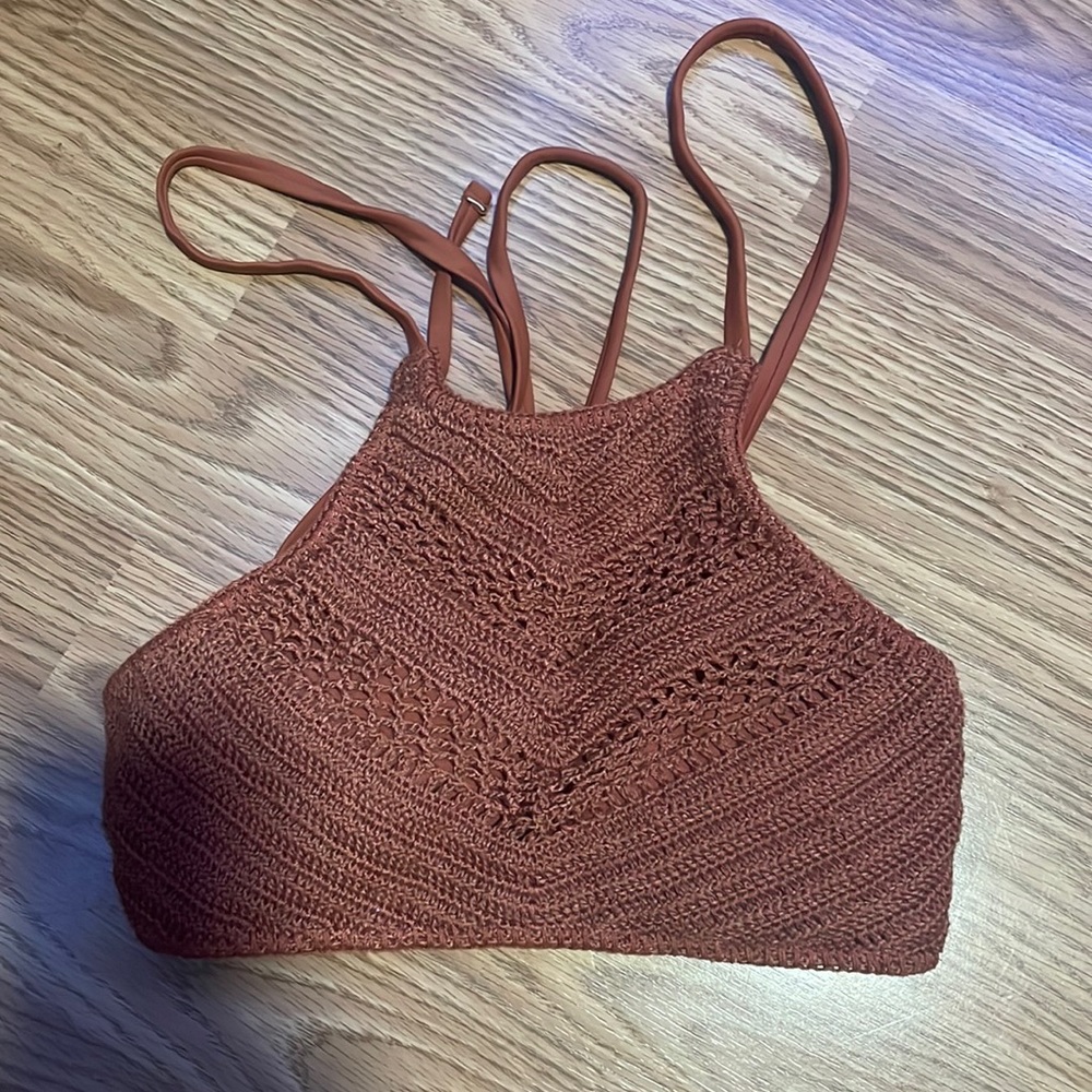 BROWNISH swim top